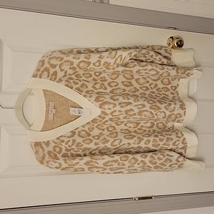 LOFT leopard print sweater